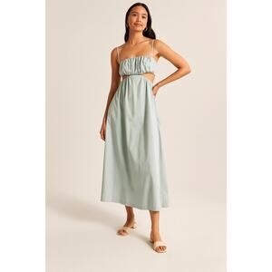 Abercrombie & Fitch Cut-Out Dress Seafoam Green